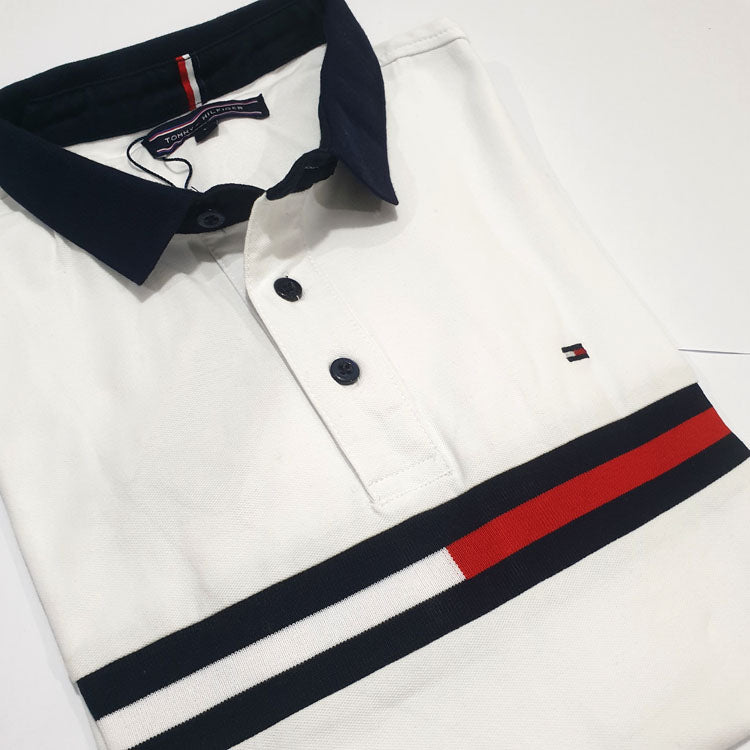 white designer polo