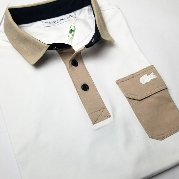 LST pocket designer polo shirt | White