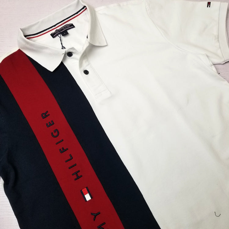 THF Lettered men's polo shirt | White