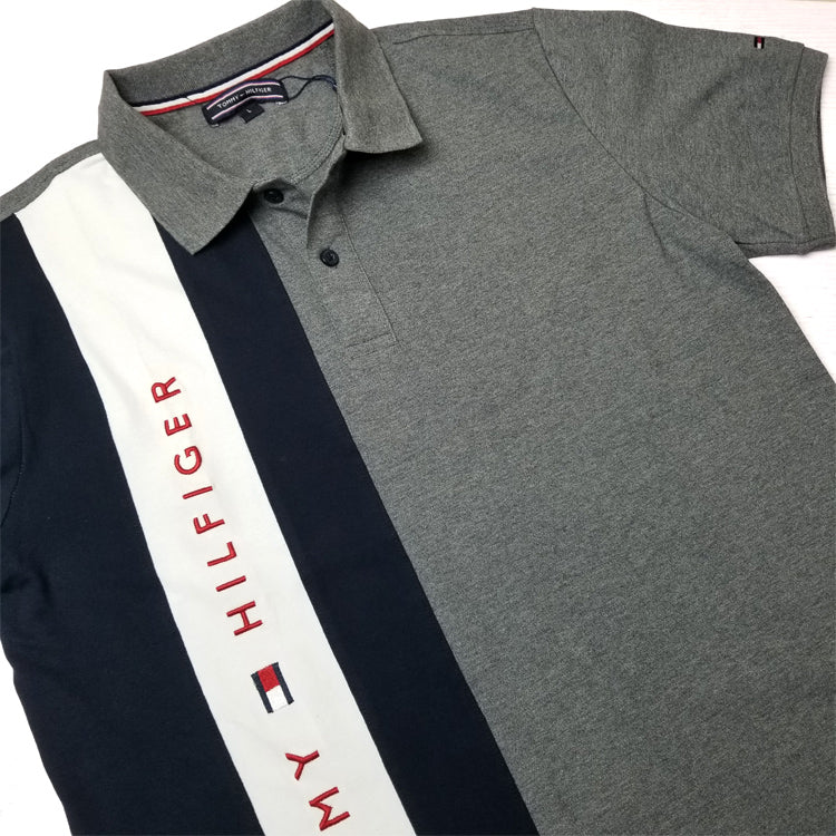 THF Lettered men's polo shirt | Grey