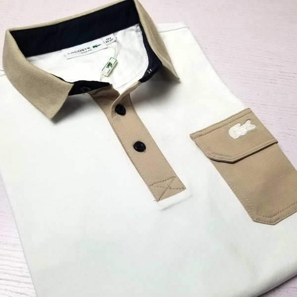 LST pocket designer polo shirt | White