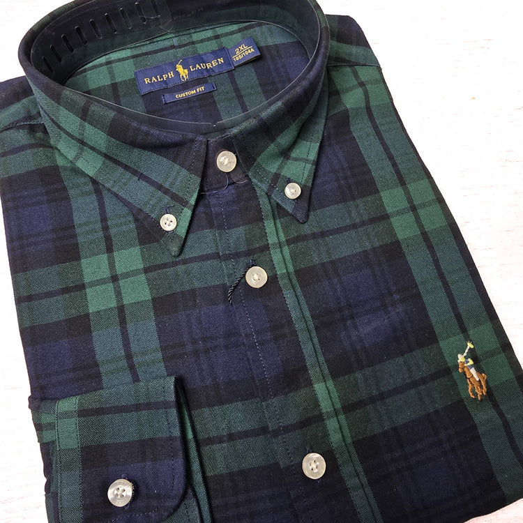 PRL two toned check Shirt | Blue/Green