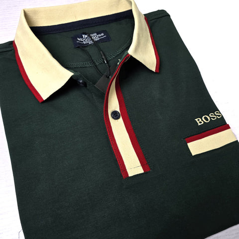 BS classic designer polo shirt | Army Green