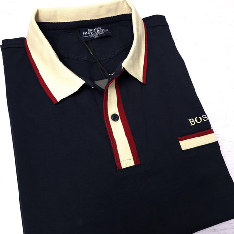 BS classic designer polo shirt | Navy blue