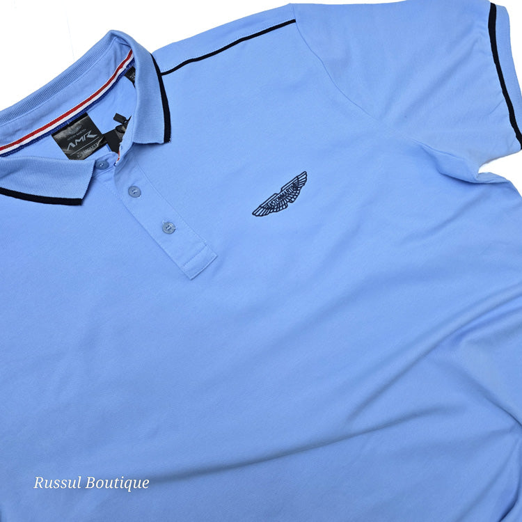 AM classic designer polo shirt | Sky blue