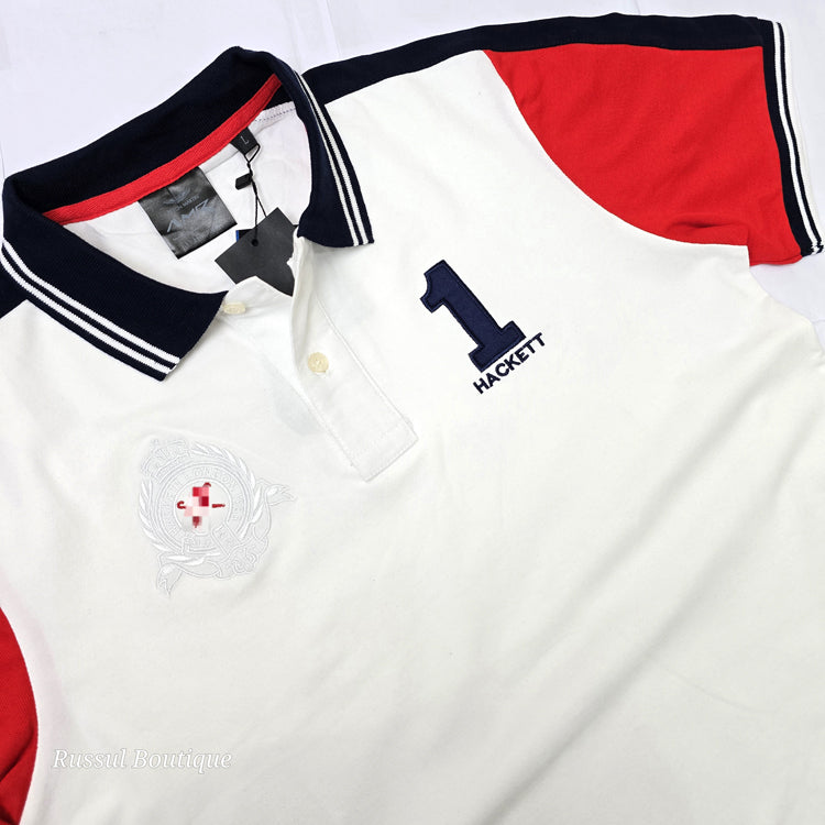 HCK crested polo shirt | White