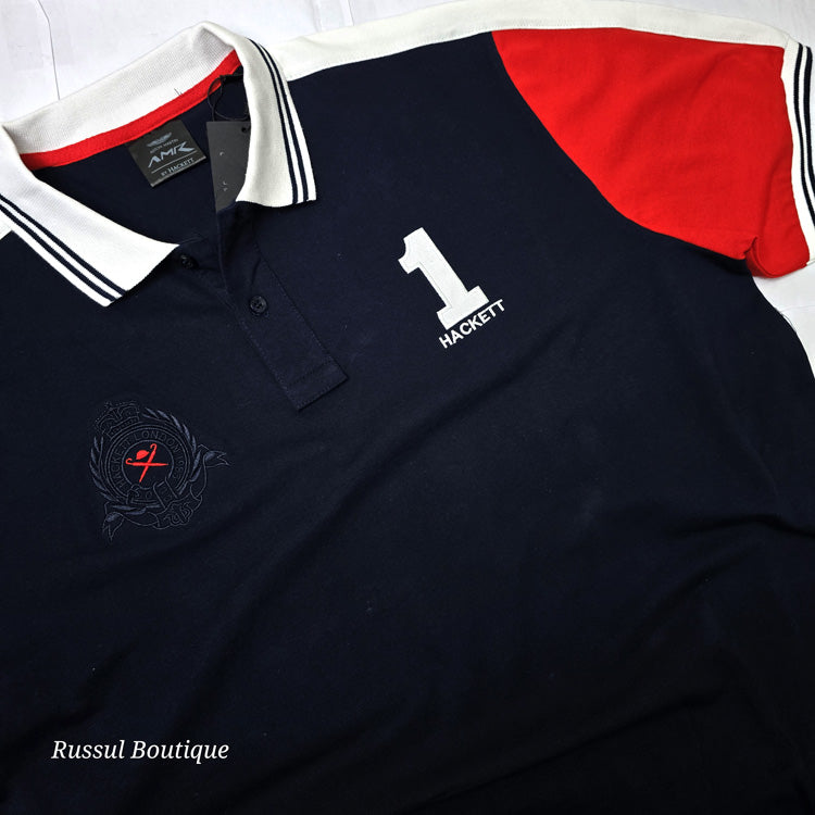 HCK crested polo shirt | Navy blue