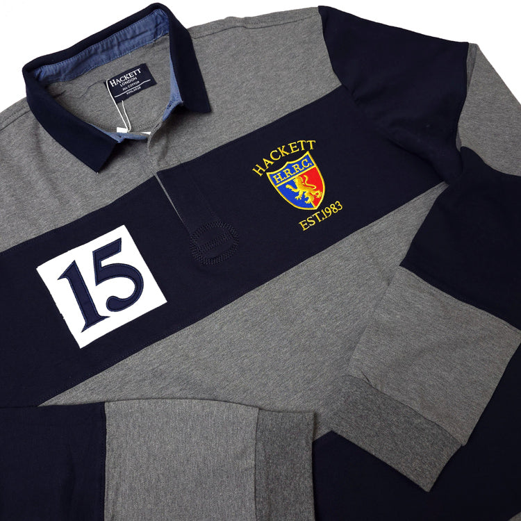 Longsleeve HCK crested polo shirt | Grey