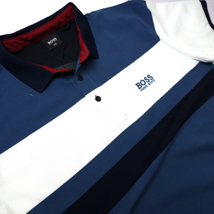 BS two toned designer polo shirt |Aqua Blue