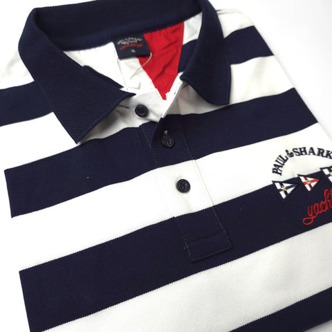 PS two toned designer polo shirt | Navy Blue