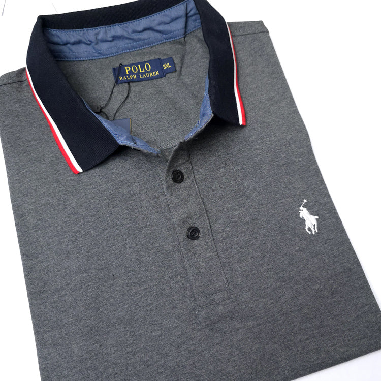 PRL duo-collar designer polo | Grey