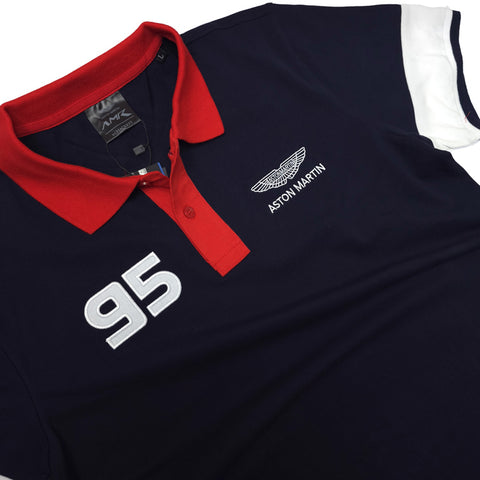 AM classic designer polo shirt | Navy blue