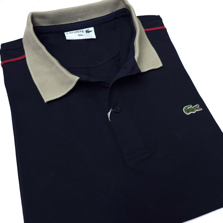 LST trim designer polo shirt | Navy blue