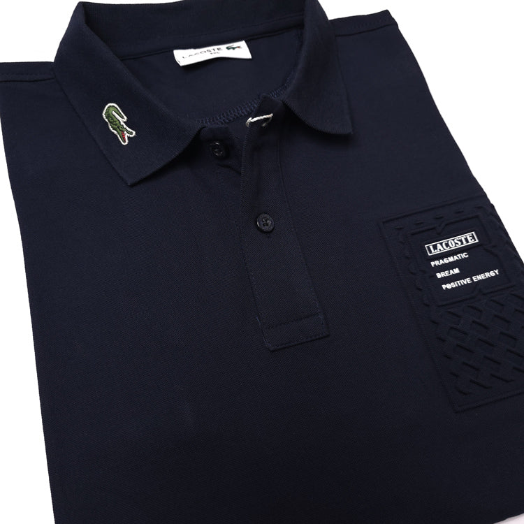 LST 3D designer polo shirt | Navy blue