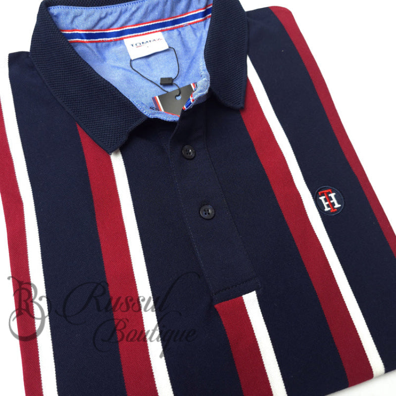 Thf Luxe Designer Polo Shirt | Navy Blue